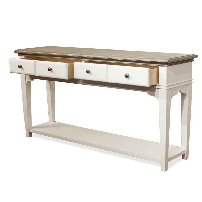 Juanetta 58'' Solid Wood Top Console Table