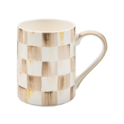 Sterling Check Porcelain Mug