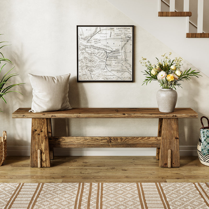Solid Wood Bench