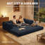 78.8''Sleeper Couch Bed for Livingroom,Convertible Modular Sofa with Armrest Pillow,Modular Foldable Corduroy Couches in a Box,No Assembly-2066245282-1952439515