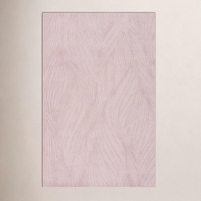 Laine touffetée à la main Wilfrido Glamour Viscose Tapis d'intérieur en coton, Rectangle 6 pi x 9 pi