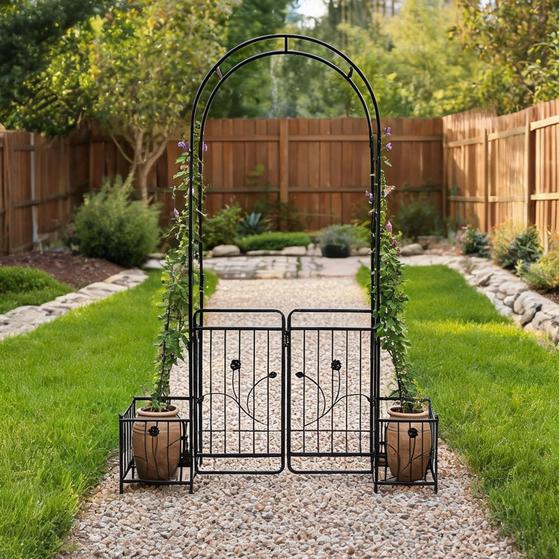 Galvanized Steel Gate with, 86.55" H x 19.69" W