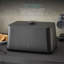 Swan SWKA18520BLKN Stealth Bread Bin, 16L Capacity, Simple Pull Lid, Black