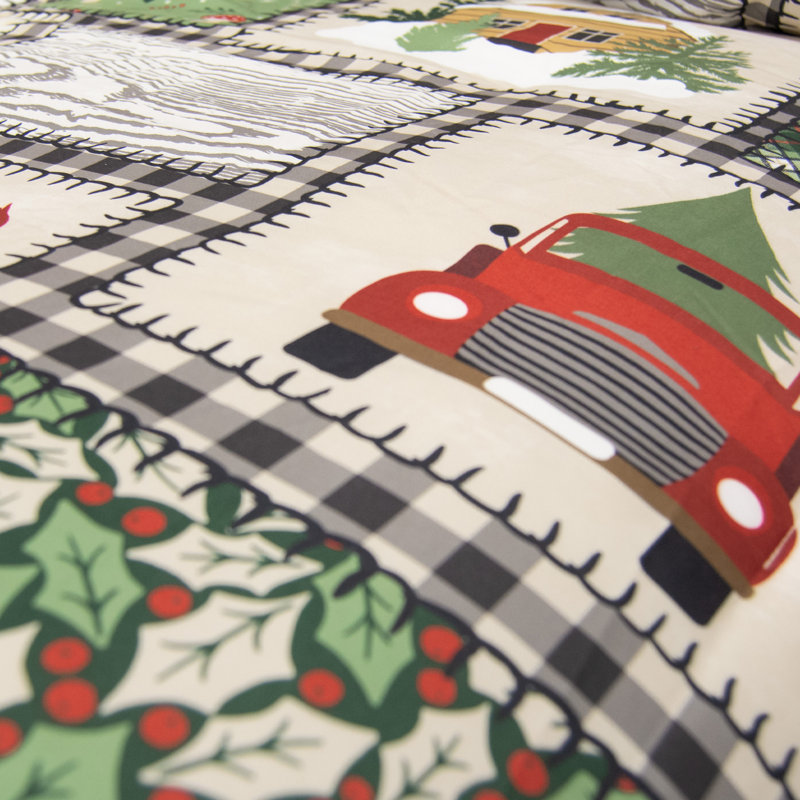 Ensemble d'édredon pour grand lit 3 pièces Your Your Lifestyle par Donna Sharp Winter Cottage