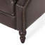 Fauteuil inclinable capitonné en tissu