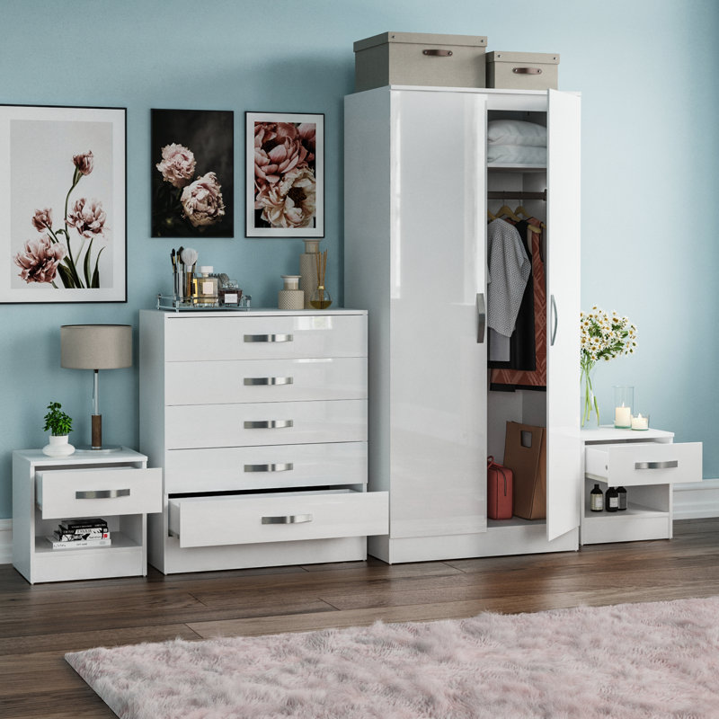 Arkadij Piece Bedroom Set, White
