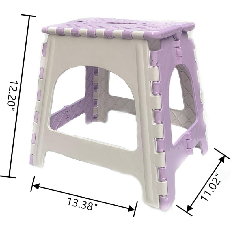Banc de douche en plastique / acrylique Theophilos, Mauve