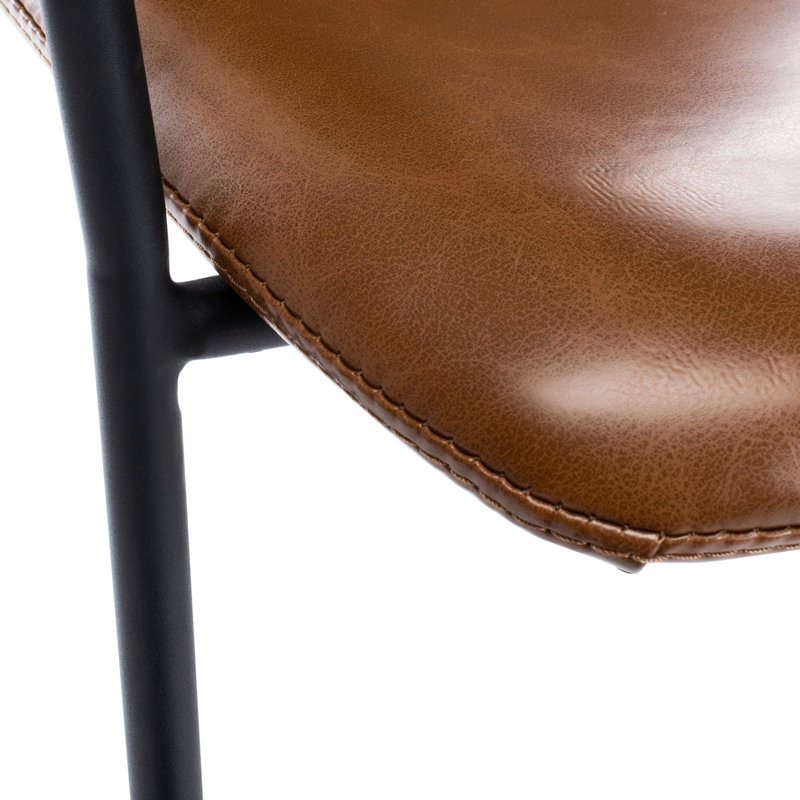Chaliah Upholstered Counter Stool, Cognac