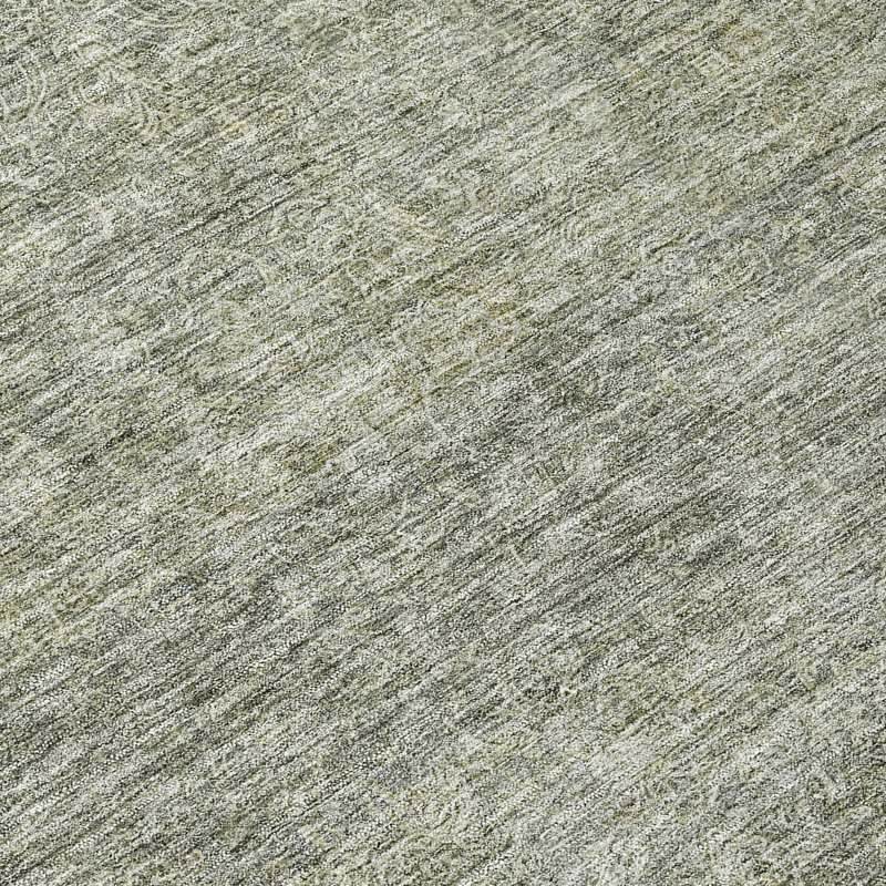 Sage Green Washable Indoor/Outdoor Rectangular Rug