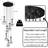 H100" Raindrops 7 Lights Pendant Light-1946991860