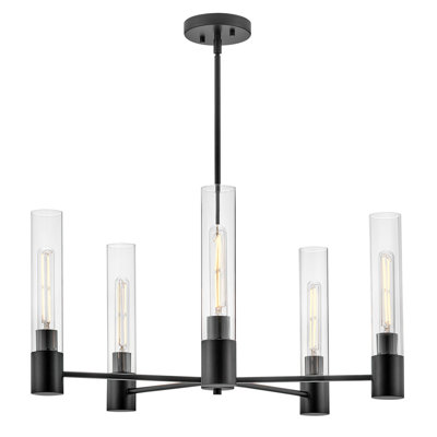 Christelle 5 - Light Metal Dimmable Chandelier