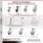 4 Piece Thermoplastic Caster Set