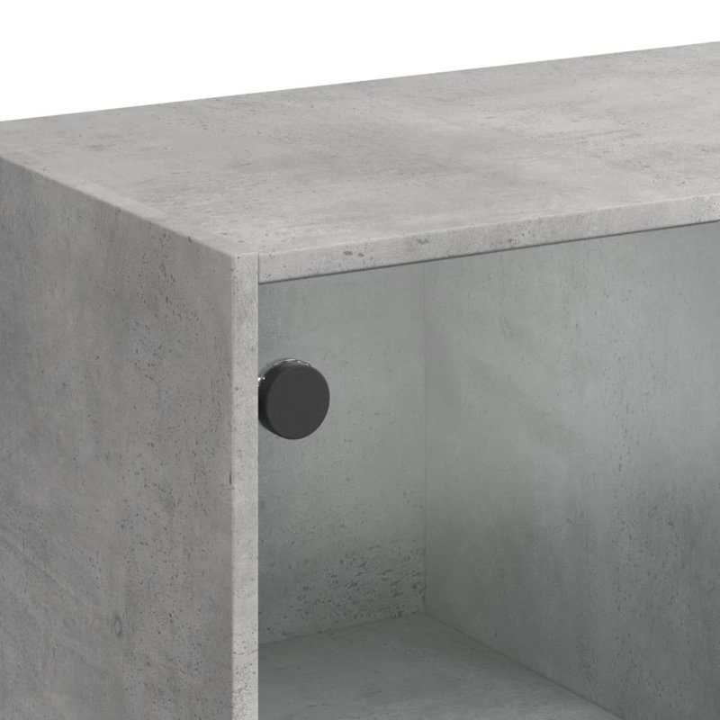 Matasha Coffee Table with Storage, Concrete Grey