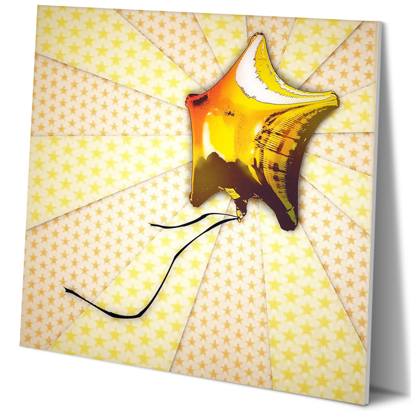 Décoration murale étoile en forme de ballon, H 12 po x l 12 po x P 0,2 po