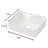 19"X15" White Ceramic Rectangular Vessel Bathroom Sink