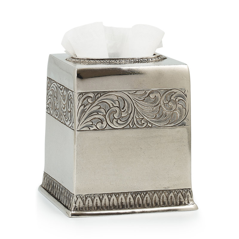 San Lorenzo Pewter Tissue Box Cover