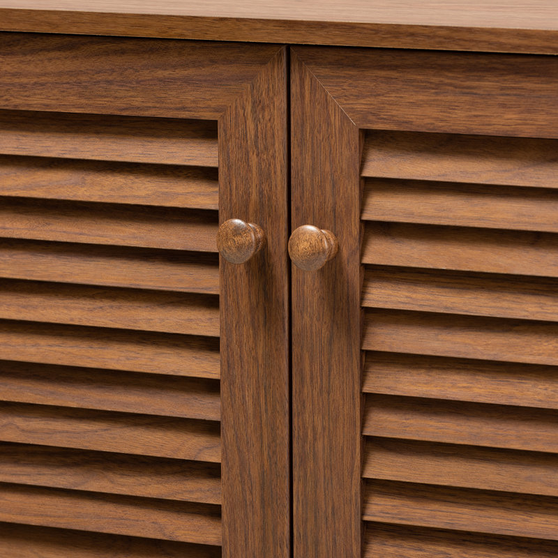 Shoe Storage Cabinet, Walnut