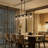 Elliyanna 5 - Light Dimmable Linear Chandelier Modern Farmhouse Chandelier Entry Chandelier Dinning Room Chandelier