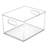 iDesign Small Plastic Bathroom Storage Bin with Handles - Clear-102076685