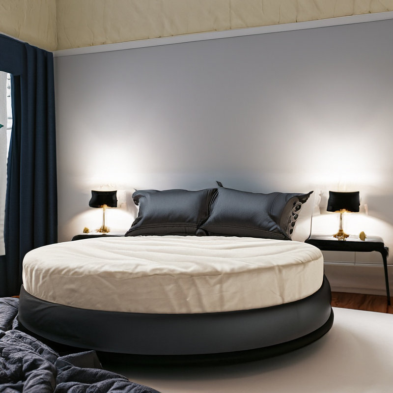 Matelas rond Lofty de 7 po pour une salle de divertissement en mousse haute densité haute performance