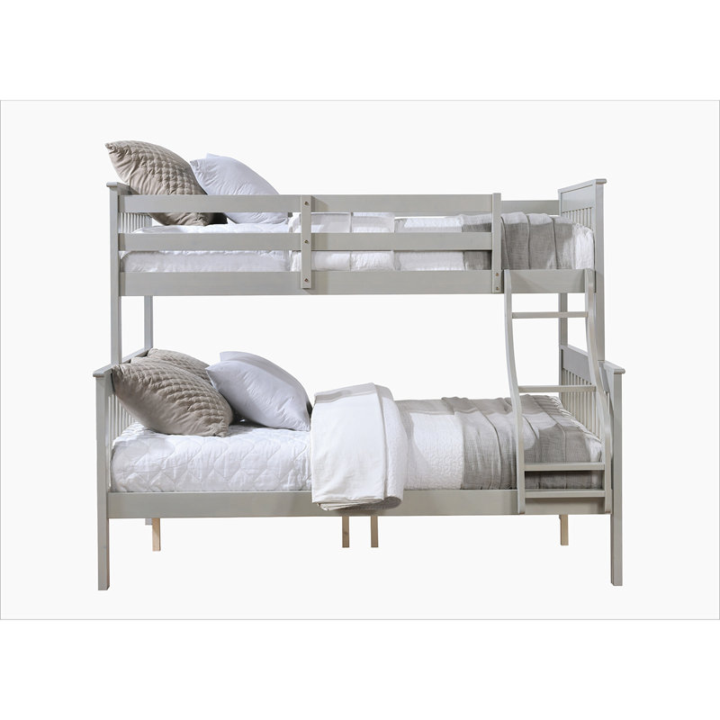 Gray Bunk Bed (Twin /Full), Gray