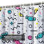 Rideau de douche à motif abstrait Memphis-878851433