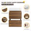 Ensemble de meuble-lavabo sur pied simple 24 po, meuble-lavabo sur pied avec lavabo en résine, 2 tiroirs-2066608888-2066608838