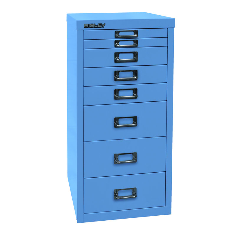 29er 27.9cm Wide 8 -Drawer File Cabinet, Blue