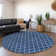 Premium Machine Washable Prisco Navy Rug