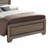 Washed Taupe Queen Panel Bed