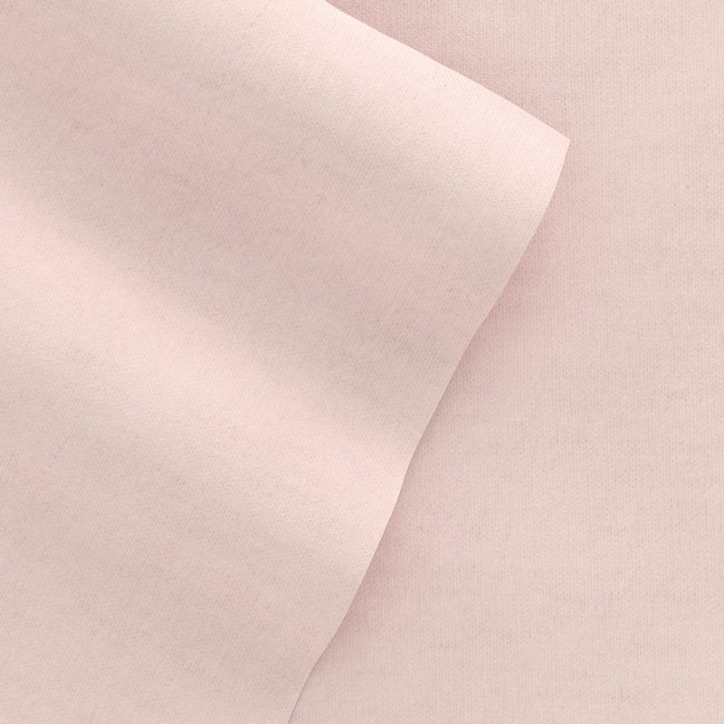 Ensemble de draps en flanelle de coton Rience, Grand, Rougir