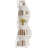 Modern 5-Tier Wavy Corner Bookshelf And Plant Stand For Small Spaces, Perfect For Stylish Storage And Display-1596095608
