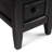 Amherst 14"W Solid Wood Transitional Narrow Rectangular End Table with Drawer and Open Shelf-479024149-426140798