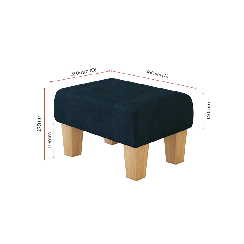 Autryville Wood Contemporary Leg, Indigo Dark Blue, Velvet, Natural