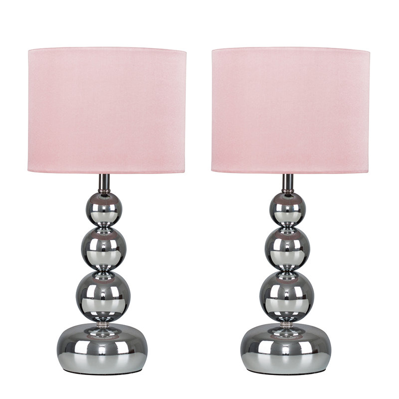 Ettinger Bedside Table Lamp, Dusky Pink, No Bulb