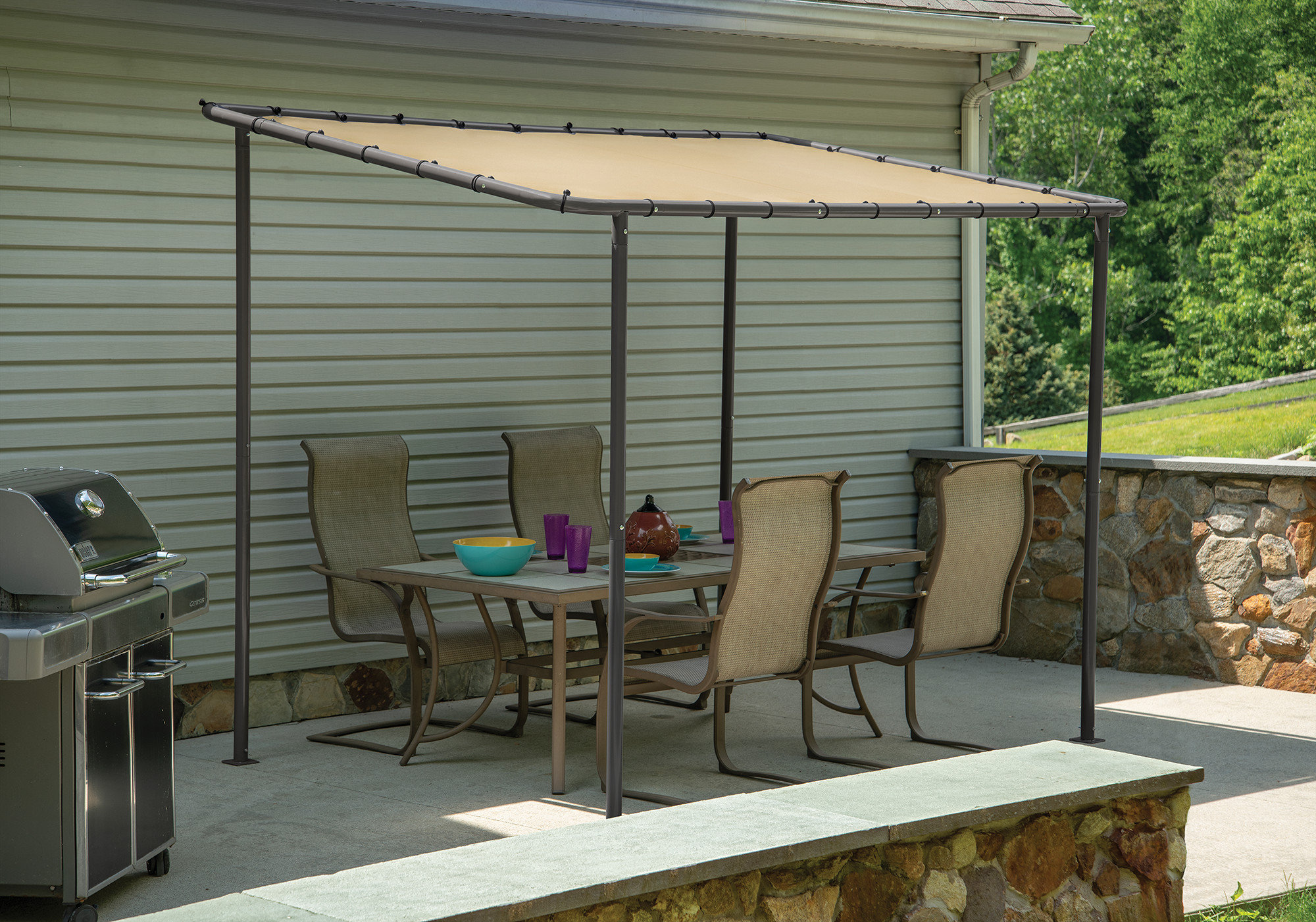 ShelterLogic 10x6 Solano Gazebo Canopy Tan Cover & Reviews | Wayfair