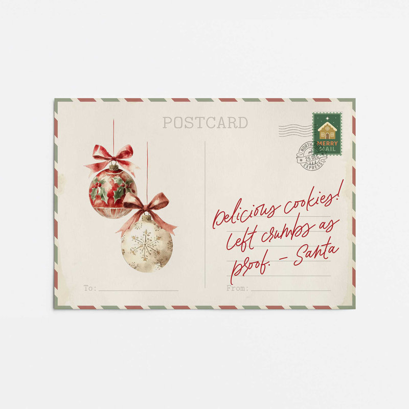 «Santa's Midnight Snack», reproduction d'art, 11 po x 14 po, Sans cadre