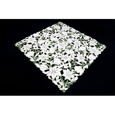 Floral Square Table Topper