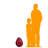 Ribbon Chocolate Easter Egg Over Sized Statue