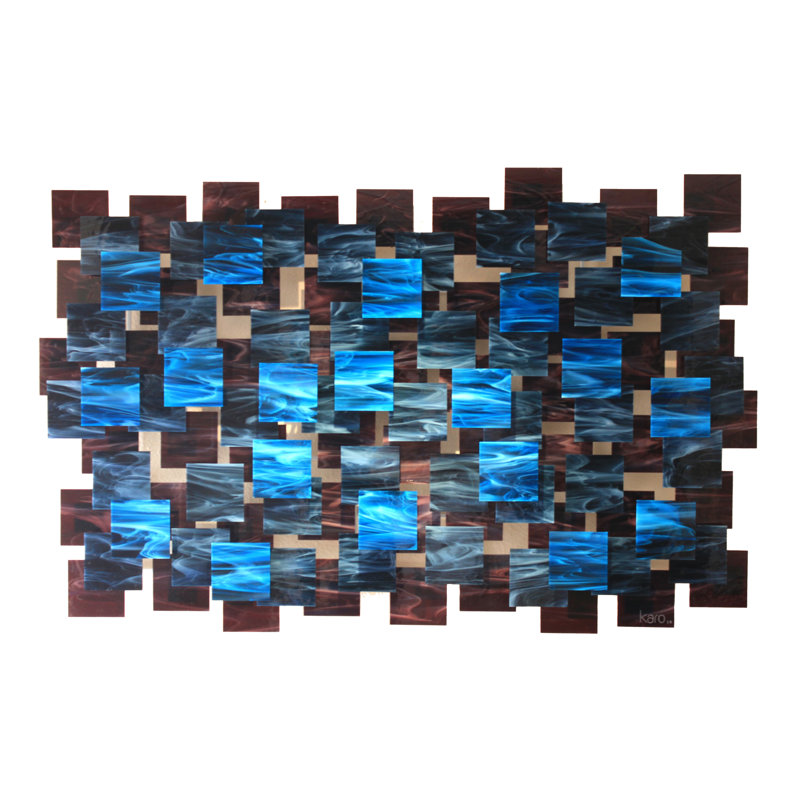 Electric Handmade Wall Decor, 48" H x 75" W x 4.5" D