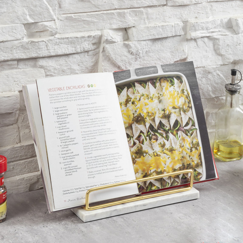 Dazmond Kitchen Decor Book Display with Marble Base