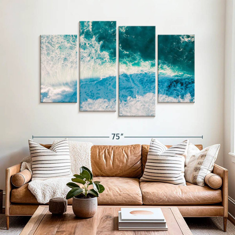 Gillard Sea Waves, H 42 po x l 68 po