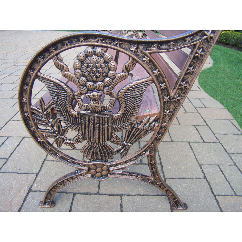 Banc de parc, Bronze Antique