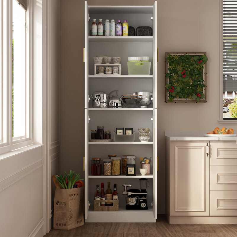 71"H Food Pantry With 4 Door