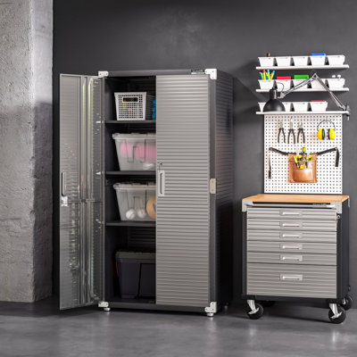 Seville Classics UltraHD Storage Cabinet, 36" W x 24" D x 72" H
