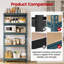 70cm W Manufactured Wood Height -Adjustable Shelving Unit-710834991