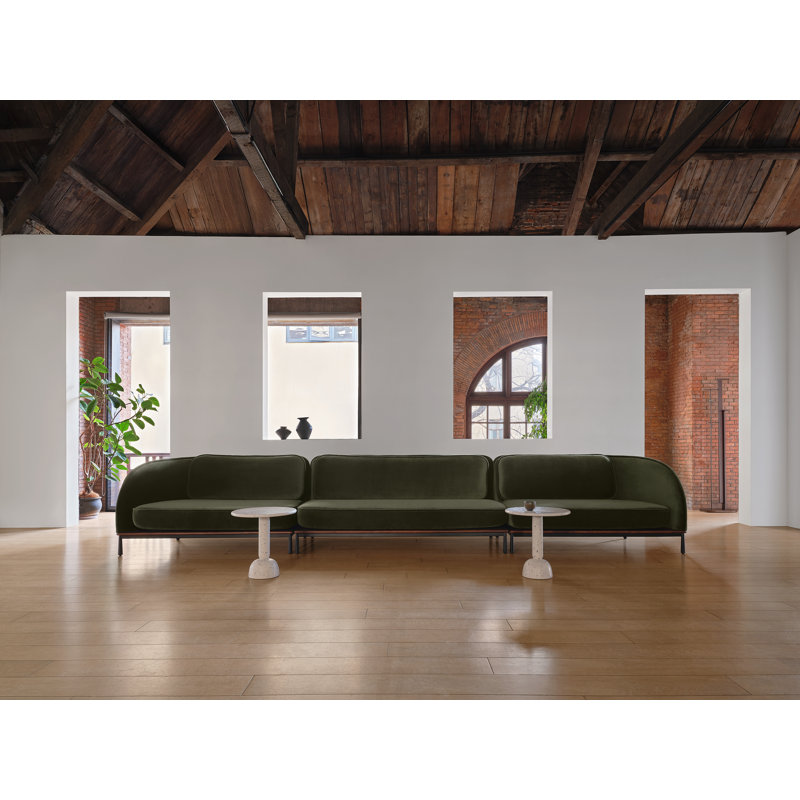 Arc Sofa Two-Seater Left / Right, Natural Walnut, Main Line Flax 20, Left 