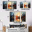 Modernism Urban Skyline II - ensemble de reproductions d'art mural Sky-107746092-107746094