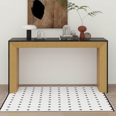 Grand console, canapé moderne en bois massif