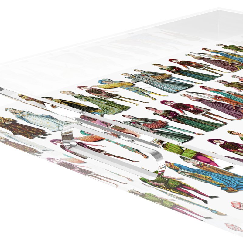 Costumes 1530 Acrylic Square Decorative Tray, 12"W x 12"D x 2"H